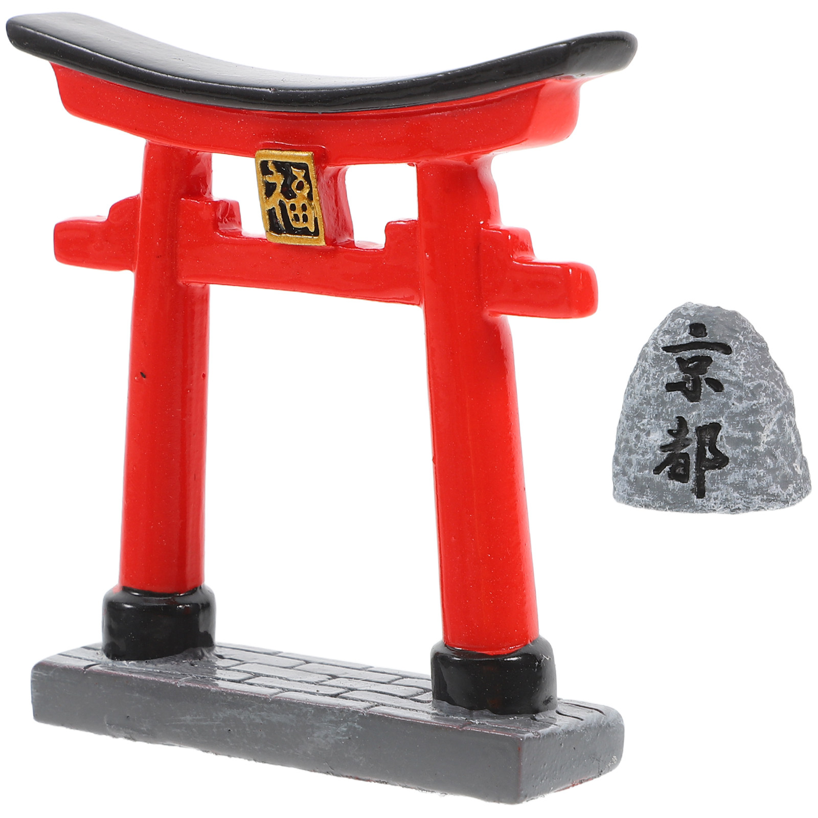 Japanese Garden Bonsai - ของตกแต่งประตูโทริอิขนาดเล็กสไตล์เกียวโตสำหรับตกแต่งตู้ปลา อุปกรณ์ตกแต่งสวนญี่ปุ่น ของตกแต่งสวนบอนไซ