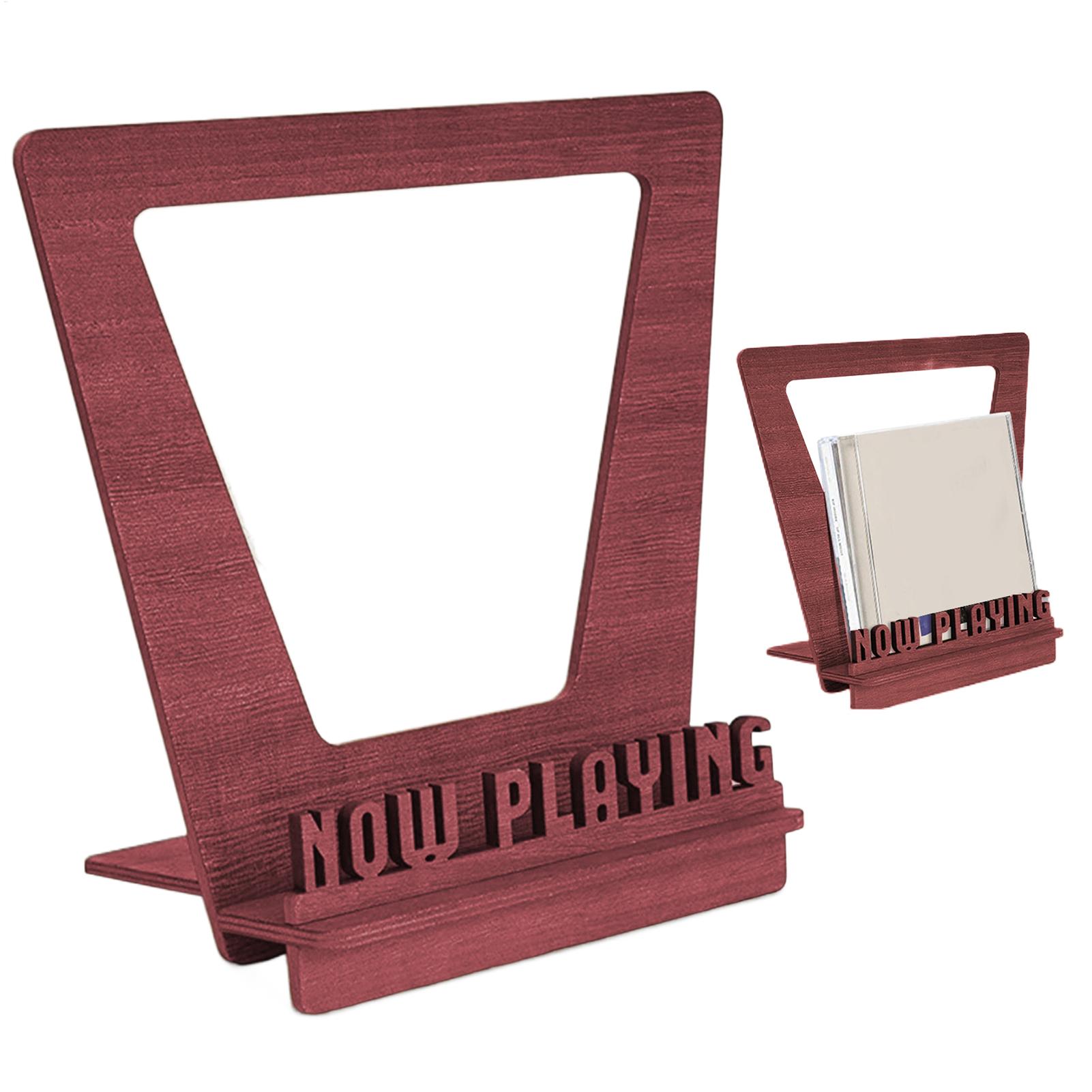 Display Stand Wood - ชั้นวางแผ่นเสียงไม้ ที่เก็บแผ่นเสียง ชั้นวางอัลบั้ม ชั้นเก็บแผ่นเสียง จุแผ่นเสียงได้สูงสุด 5