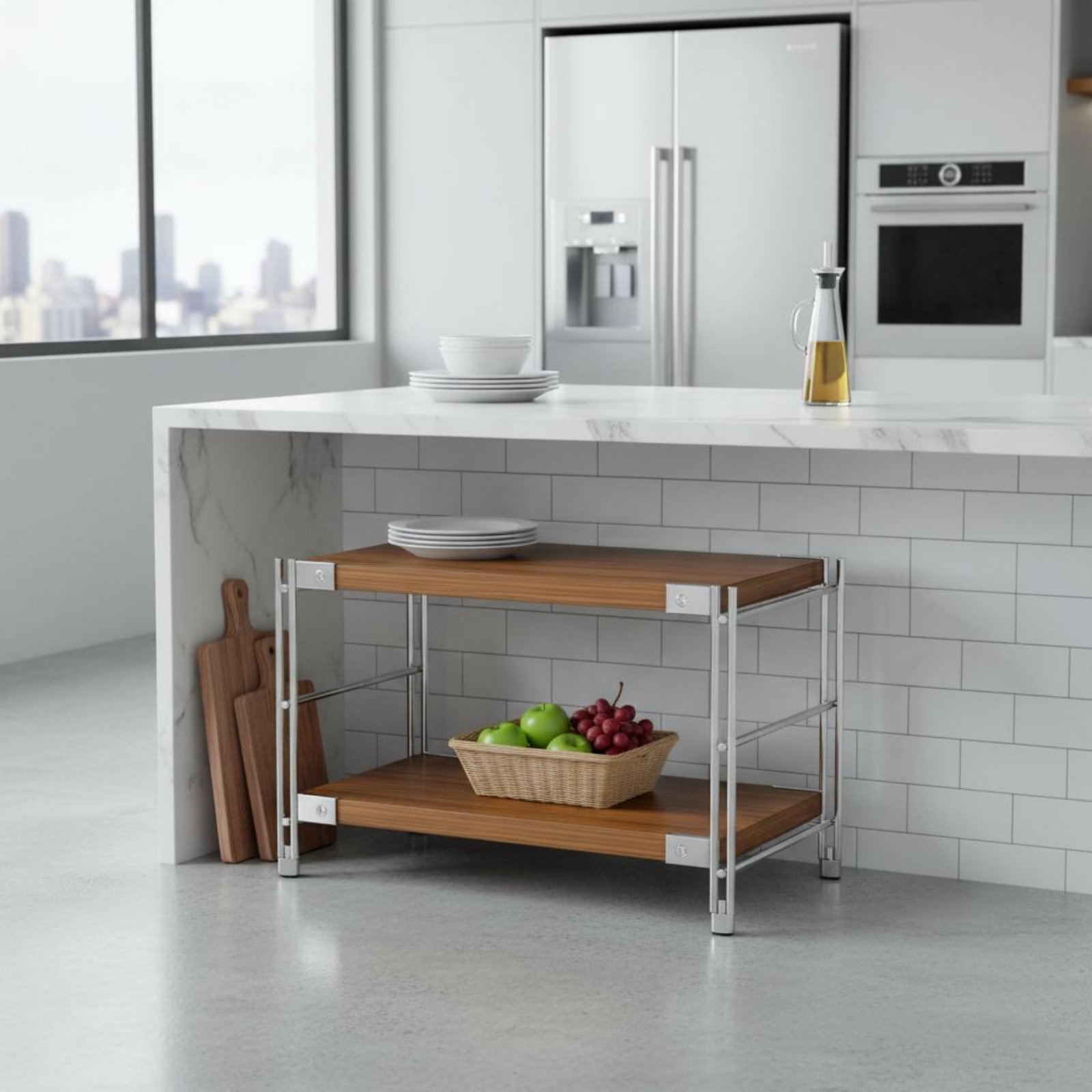 ชั้นวางของแบบตั้งพื้นทรงแคบ โค - Display Stand Wood บทวิจารณ์และราคา