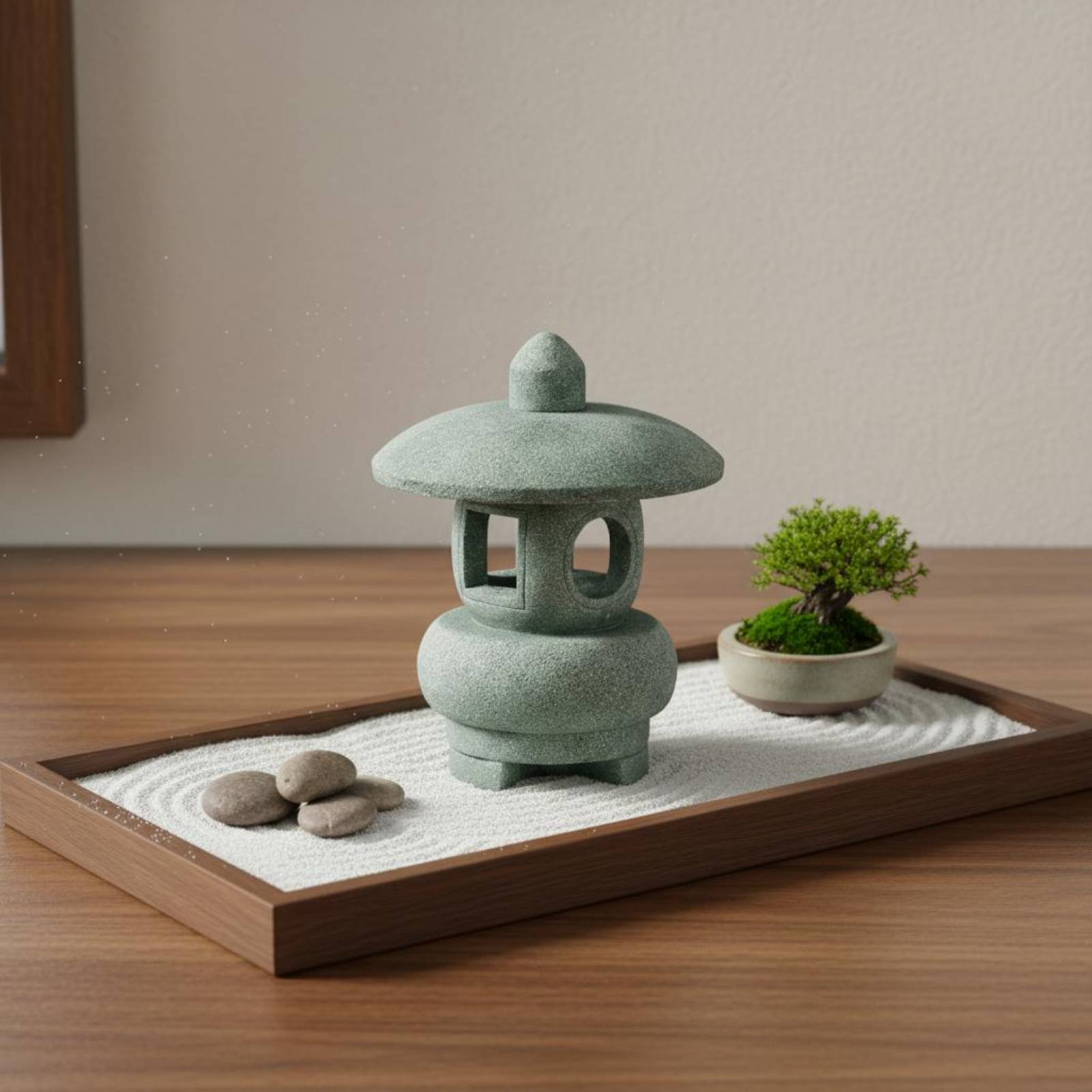 โคมไฟหินจิ๋วสไตล์โบราณ ตกแต่งบ - Japanese Garden Bonsai บทวิจารณ์และราคา