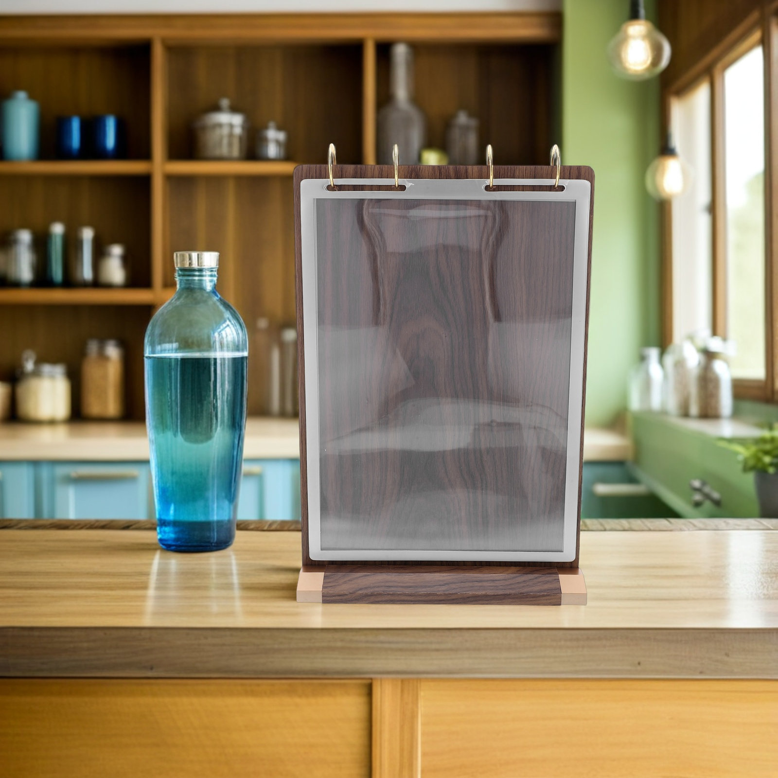 ขาตั้งเมนูไม้วอลนัท A4 แบบพลิก - Display Stand Wood บทวิจารณ์และราคา
