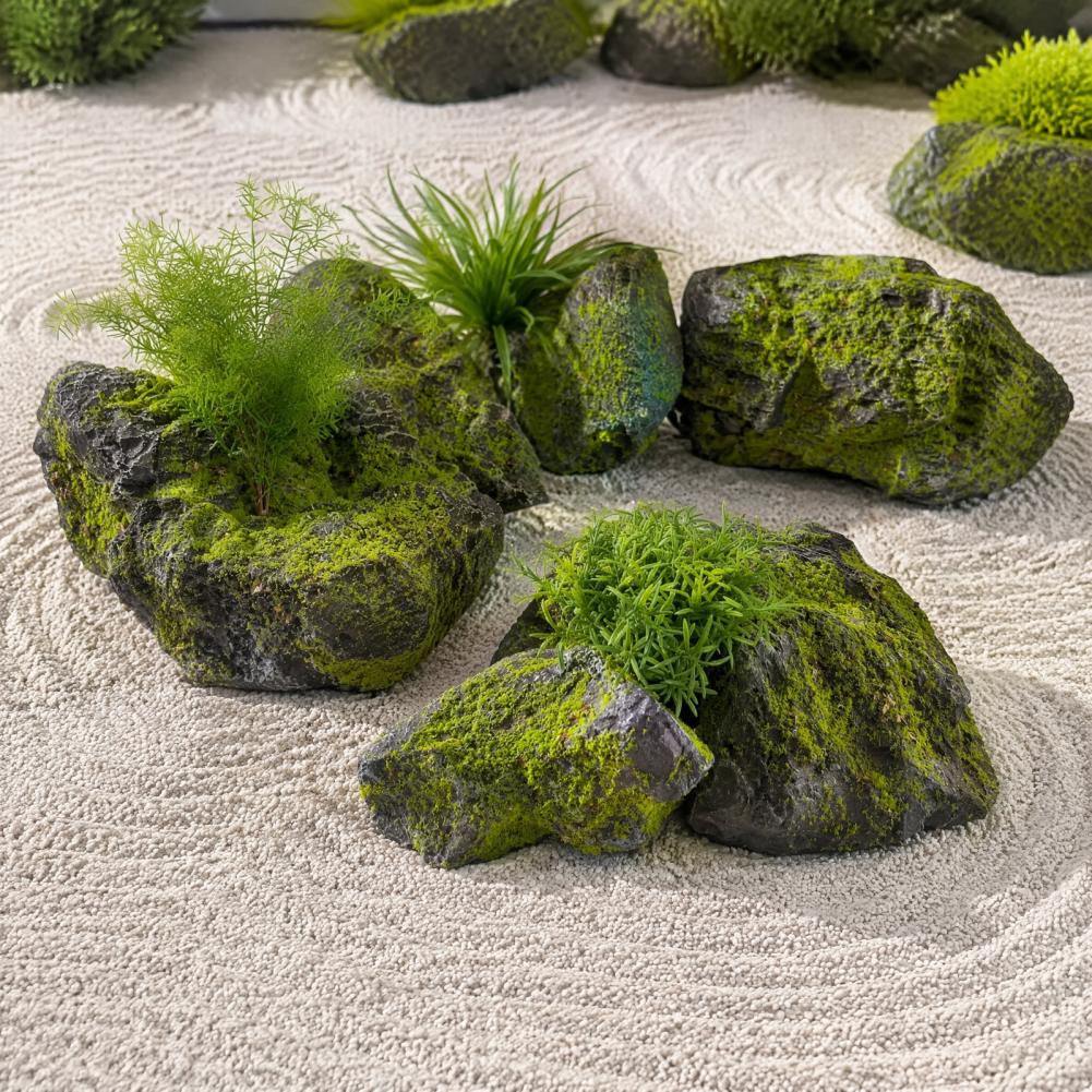 หินมอสเทียมสำหรับจัดสวน หินจำล - Bonsai Garden Backyard บทวิจารณ์และราคา
