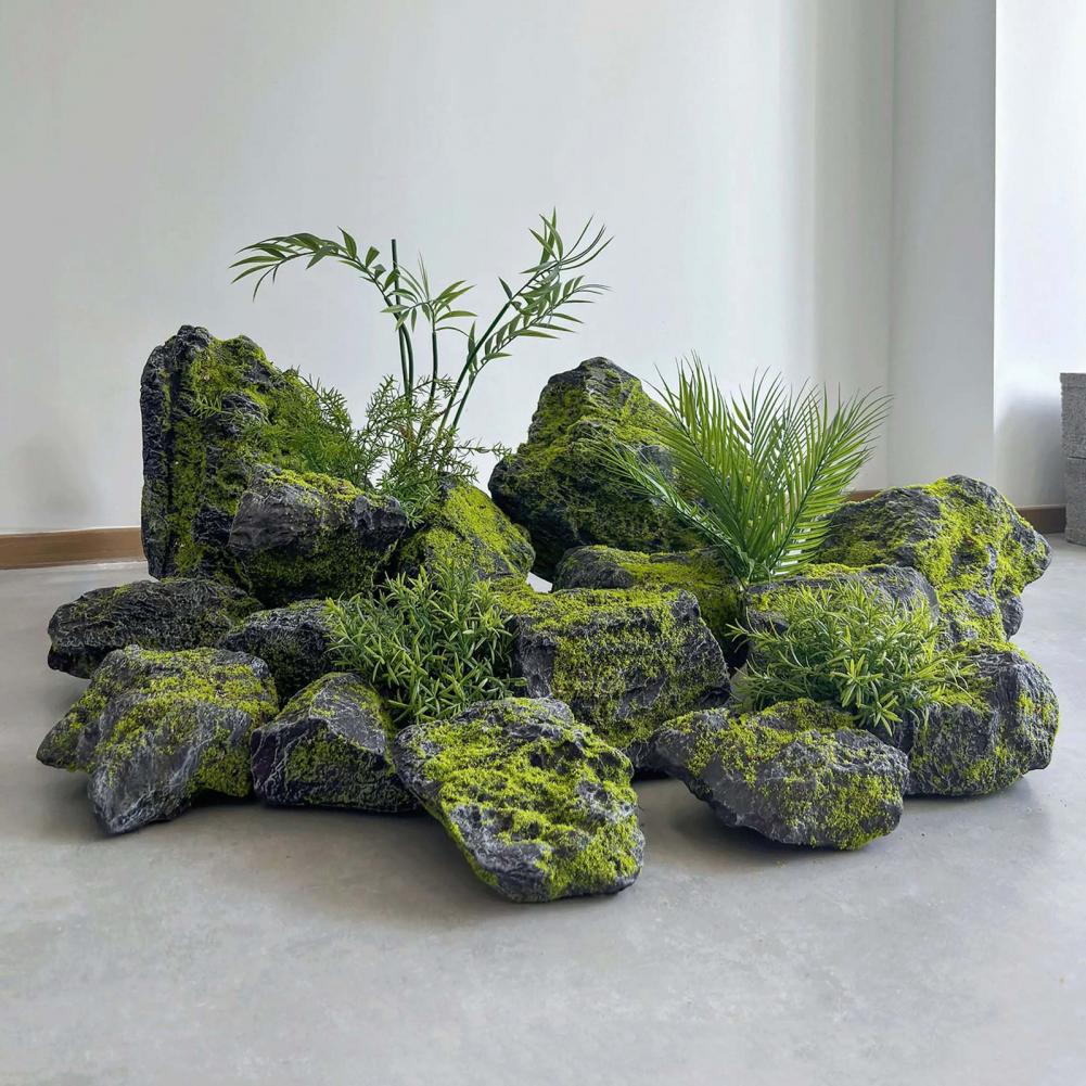 หินมอสเทียมสำหรับจัดสวน หินจำล - Bonsai Garden Backyard บทวิจารณ์และราคา