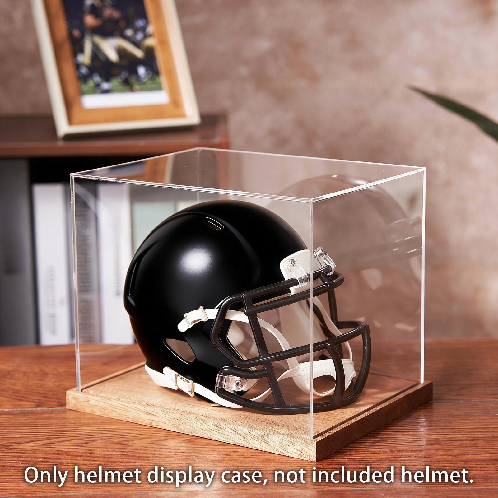 กล่องใส่หมวกกันน็อคฟุตบอลแบบใส - Display Stand Wood บทวิจารณ์และราคา