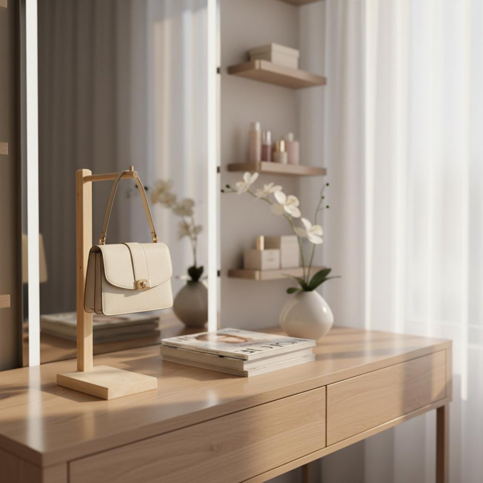 ขาตั้งกระเป๋าไม้แท้ ฐานแข็งแรง - Display Stand Wood บทวิจารณ์และราคา