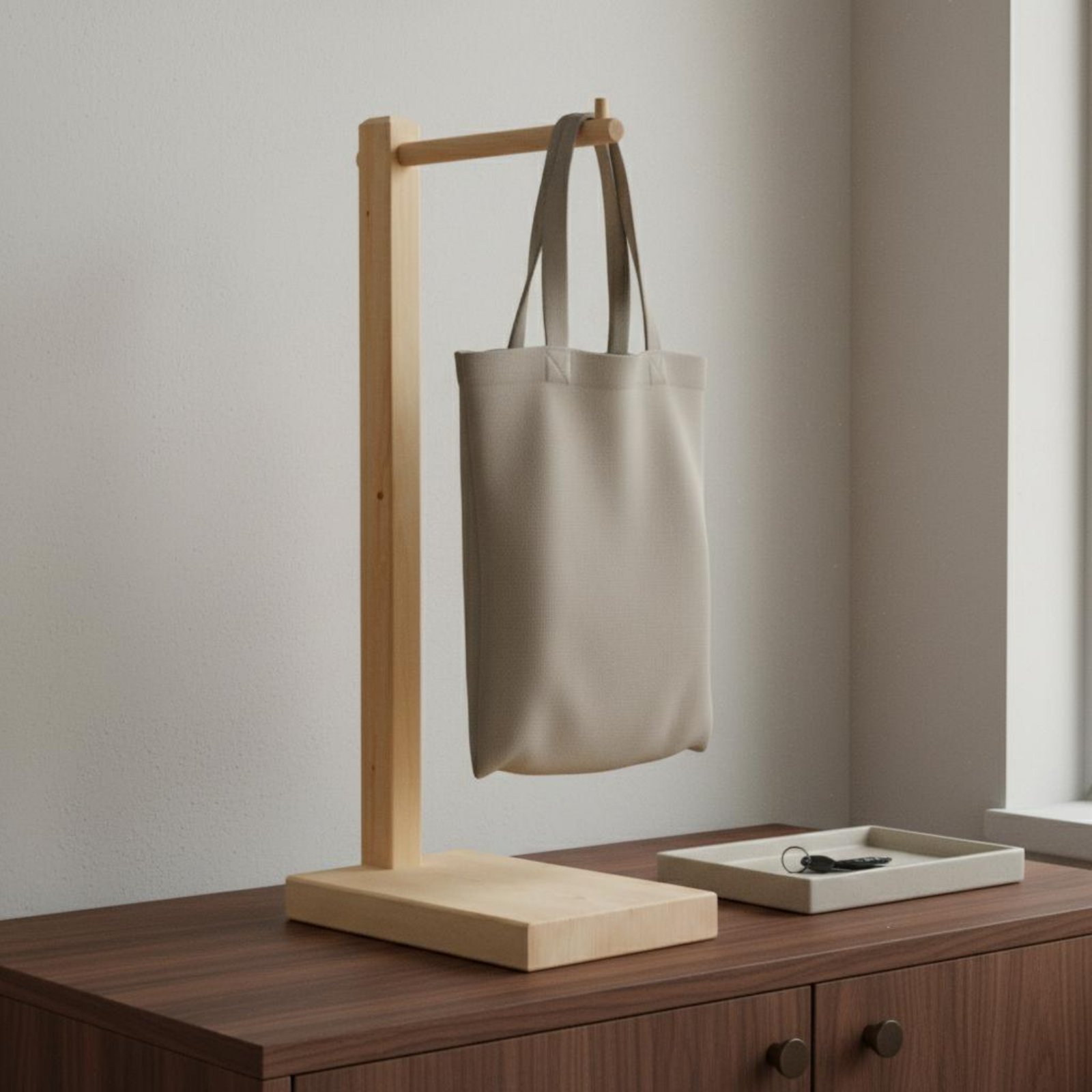 ขาตั้งกระเป๋าไม้แท้ ฐานแข็งแรง - Display Stand Wood บทวิจารณ์และราคา