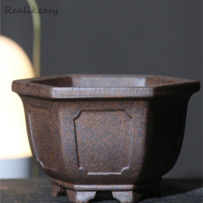 กระถางดอกไม้ทรายสีม่วงกระถางต้ - Japanese Garden Bonsai บทวิจารณ์และราคา